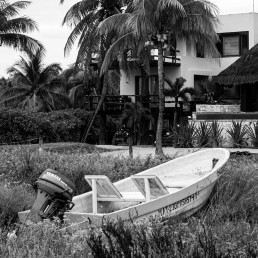 Barco en Holbox (isla) península Yucatán de México