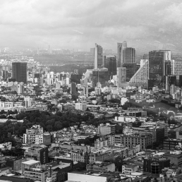Imagen desde la torre Latinoamerica en el centro de la Ciudad de México