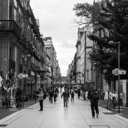 Imagen de una de las calles del centro de la Ciudad de México